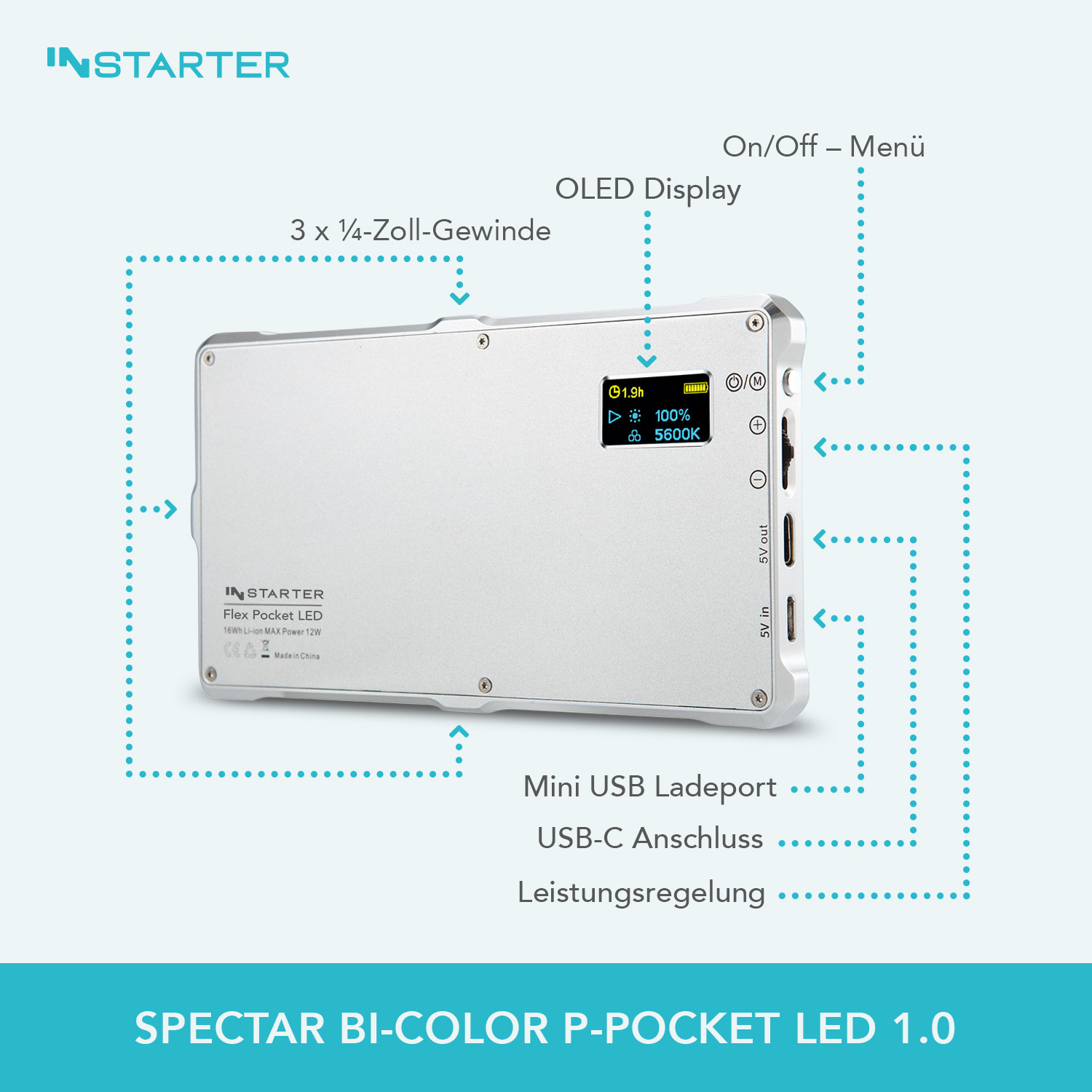INStarter Spectar Bi-Color Flex P-Pocket 1.0 Features