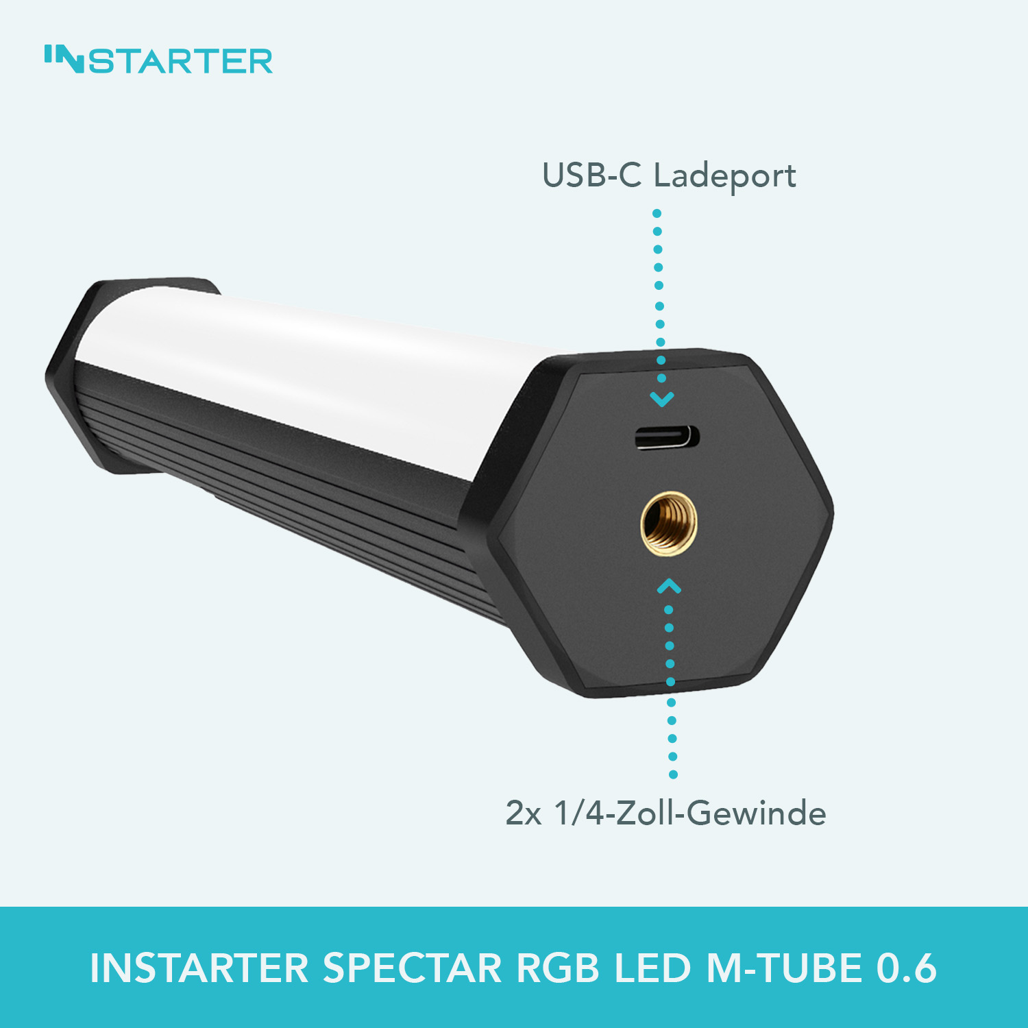 INStarter Spectar RGB LED M-Tube 0.6 Anschlüsse