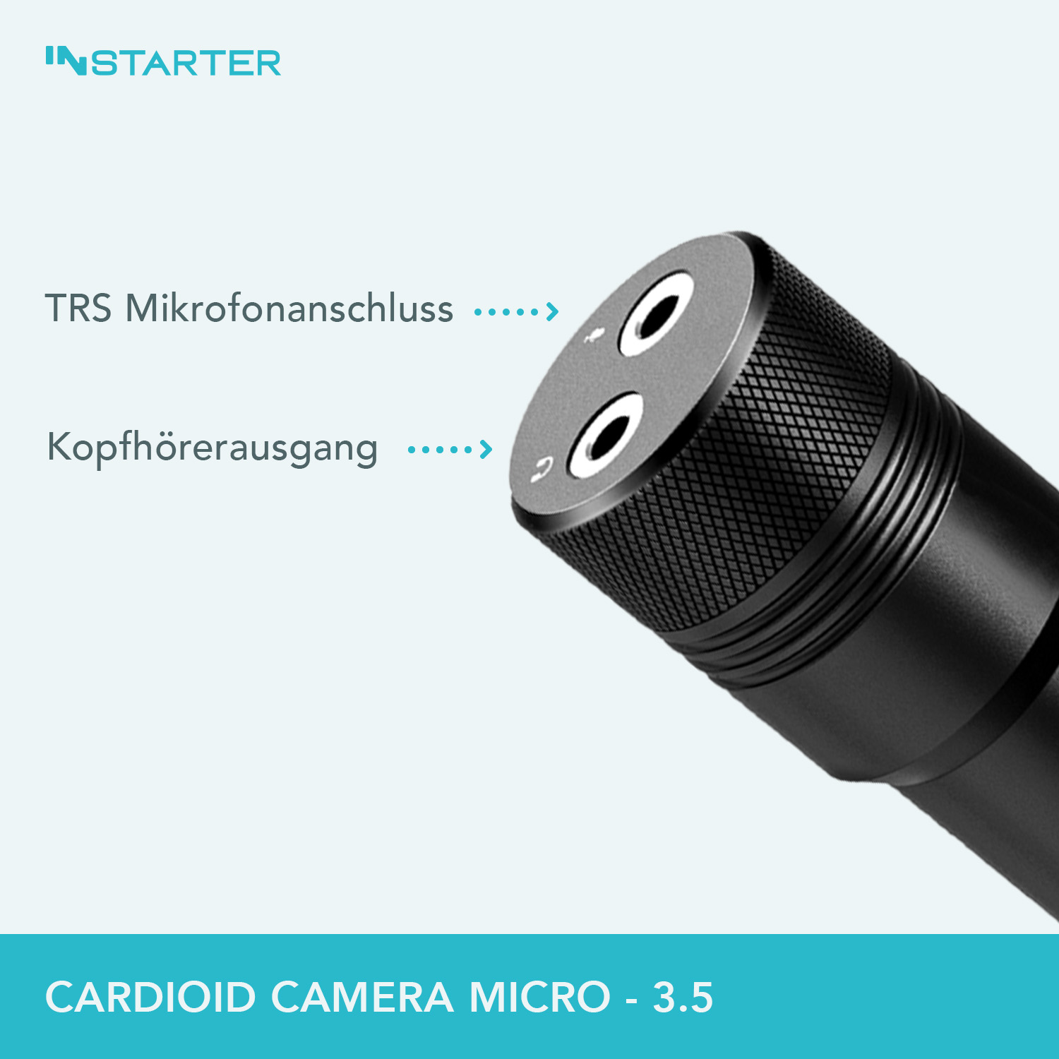 INStarter Cardioid Camera Micro 3.5 Anschlüsse