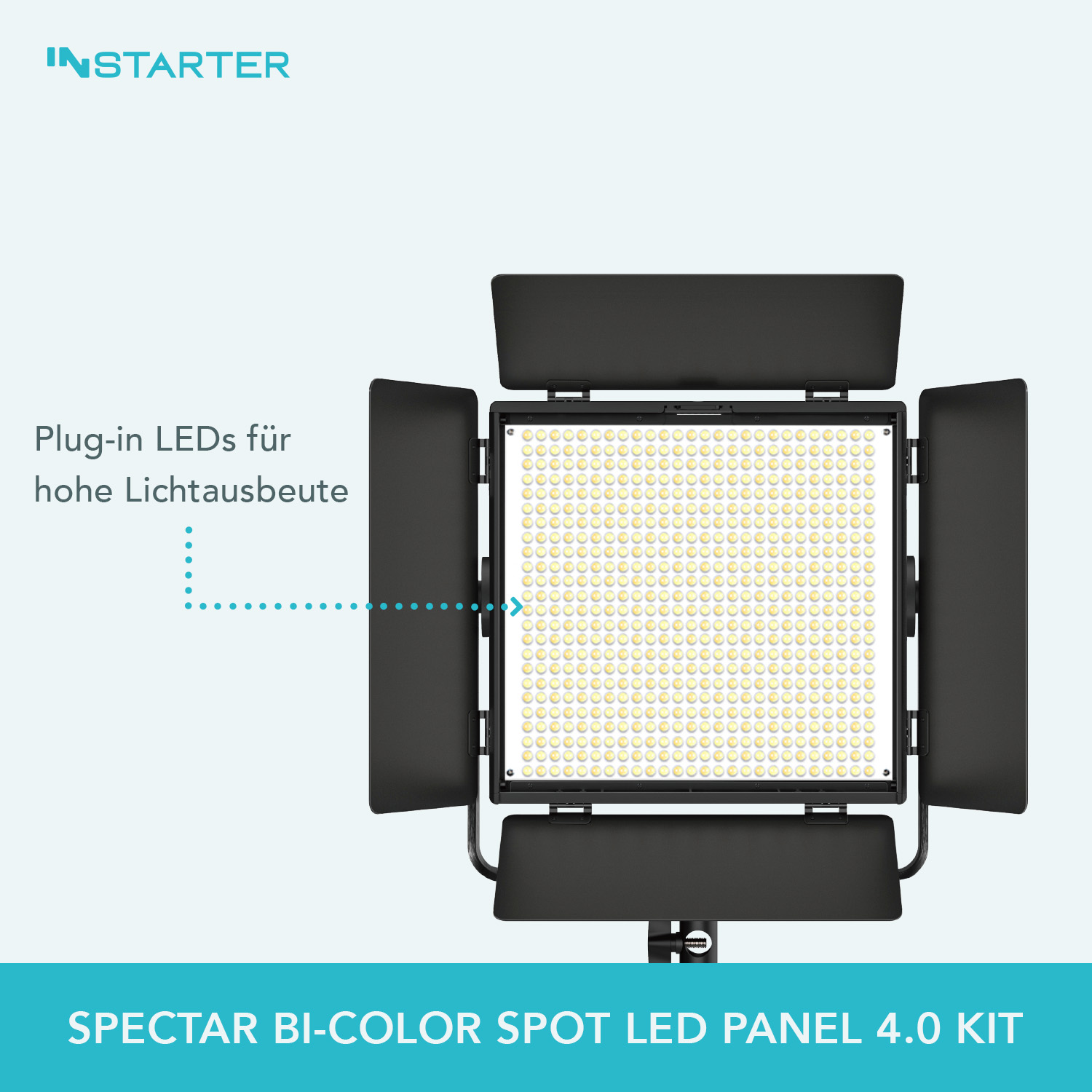 INStarter Spectar Bi-Color Spot LED Panel 4.0 Kit LEDs